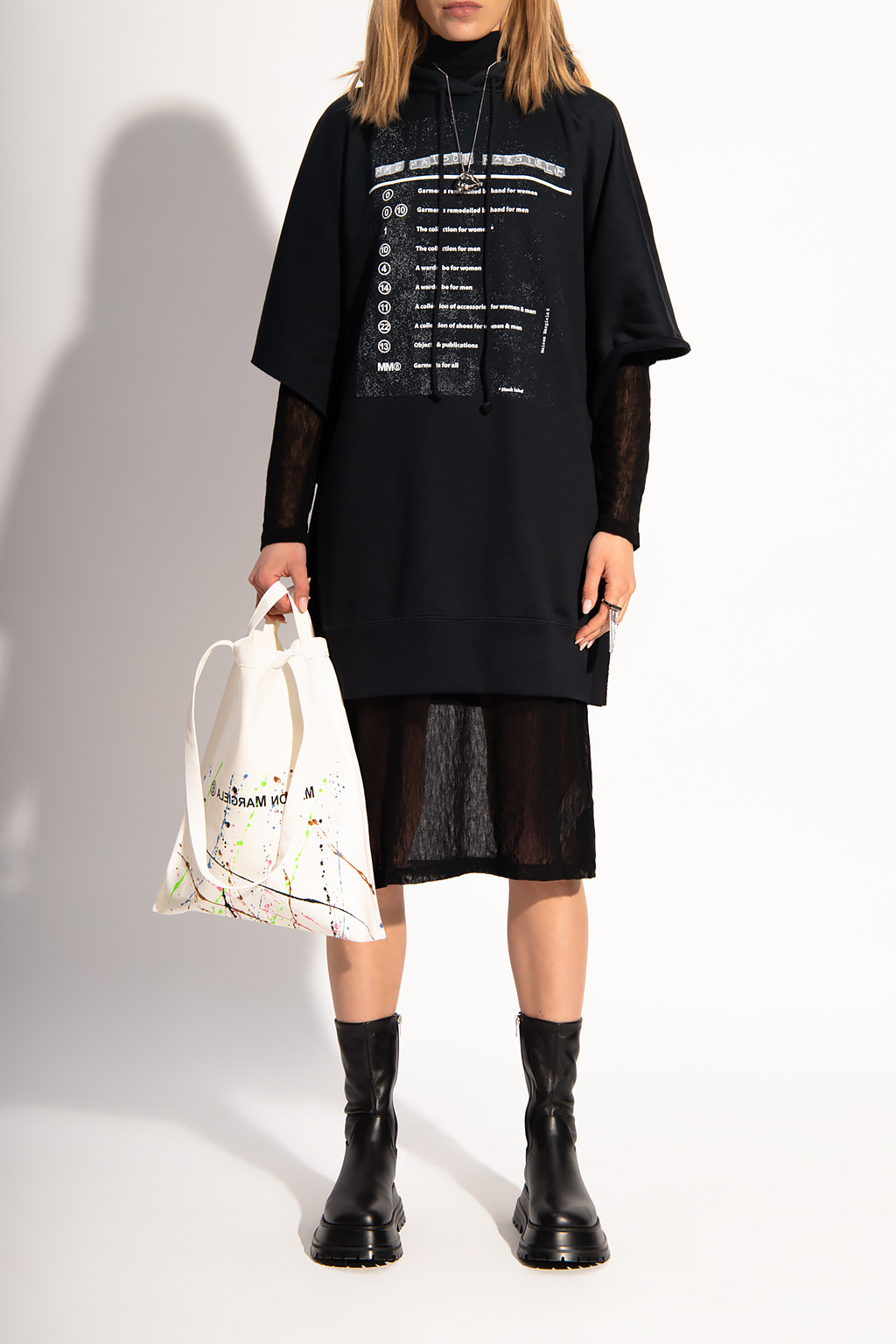 MM6 Maison Margiela Oversize hoodie A0290 dress